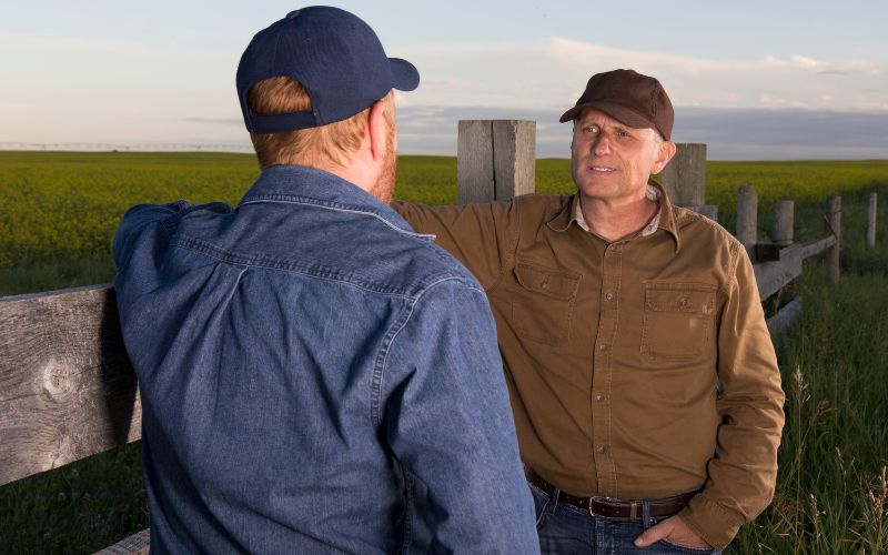 rozmowa dwóch rolników